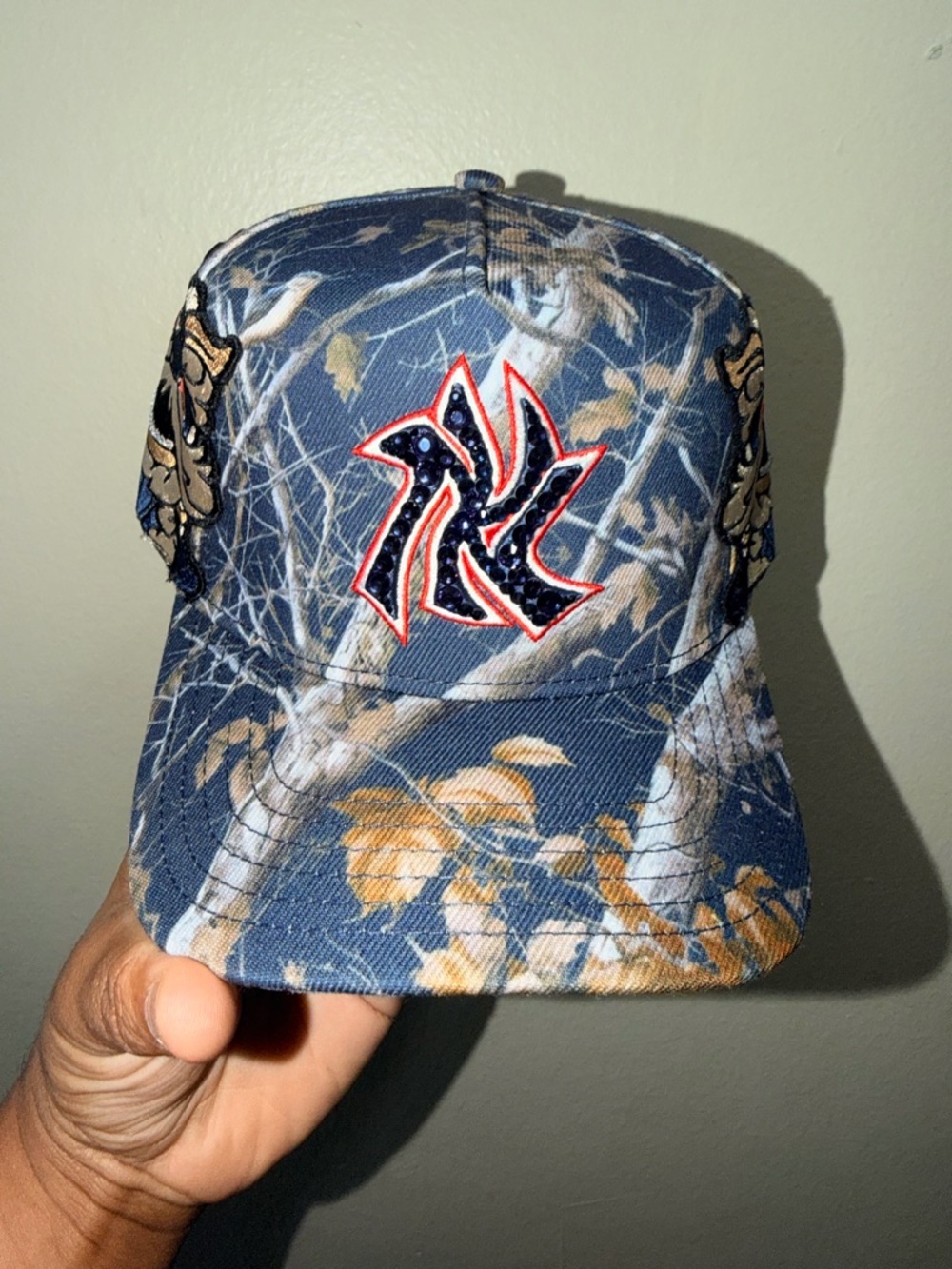 Custom RealTree Yankees SnapBack (Navy